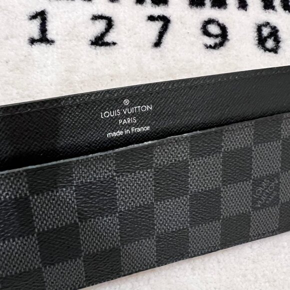 Louis Vuitton Black Damier Graphite Long Card Holder Wallet case - Picture 9 of 12